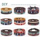 24pcs Men Women Linen Hemp Cords Wood Beads Ethnic Tribal Bracelets Leather Wristbands Friendship Bracelet For Men Women